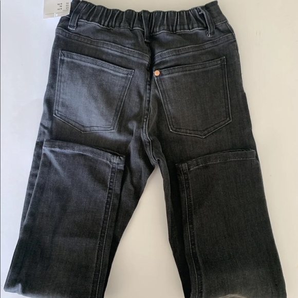 H&M Girls Slim Fit Faded Black Denim Jeans Adjustable Waist 6x - Picture 7 of 12